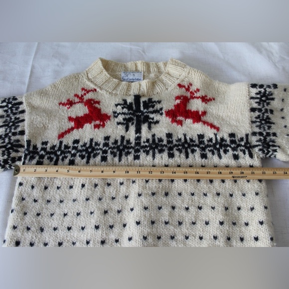 Vintage Hand Knit Isle of Sanday Wool Sweater - Scotland 🏴󠁧󠁢󠁳󠁣󠁴󠁿 - Picture 6 of 7